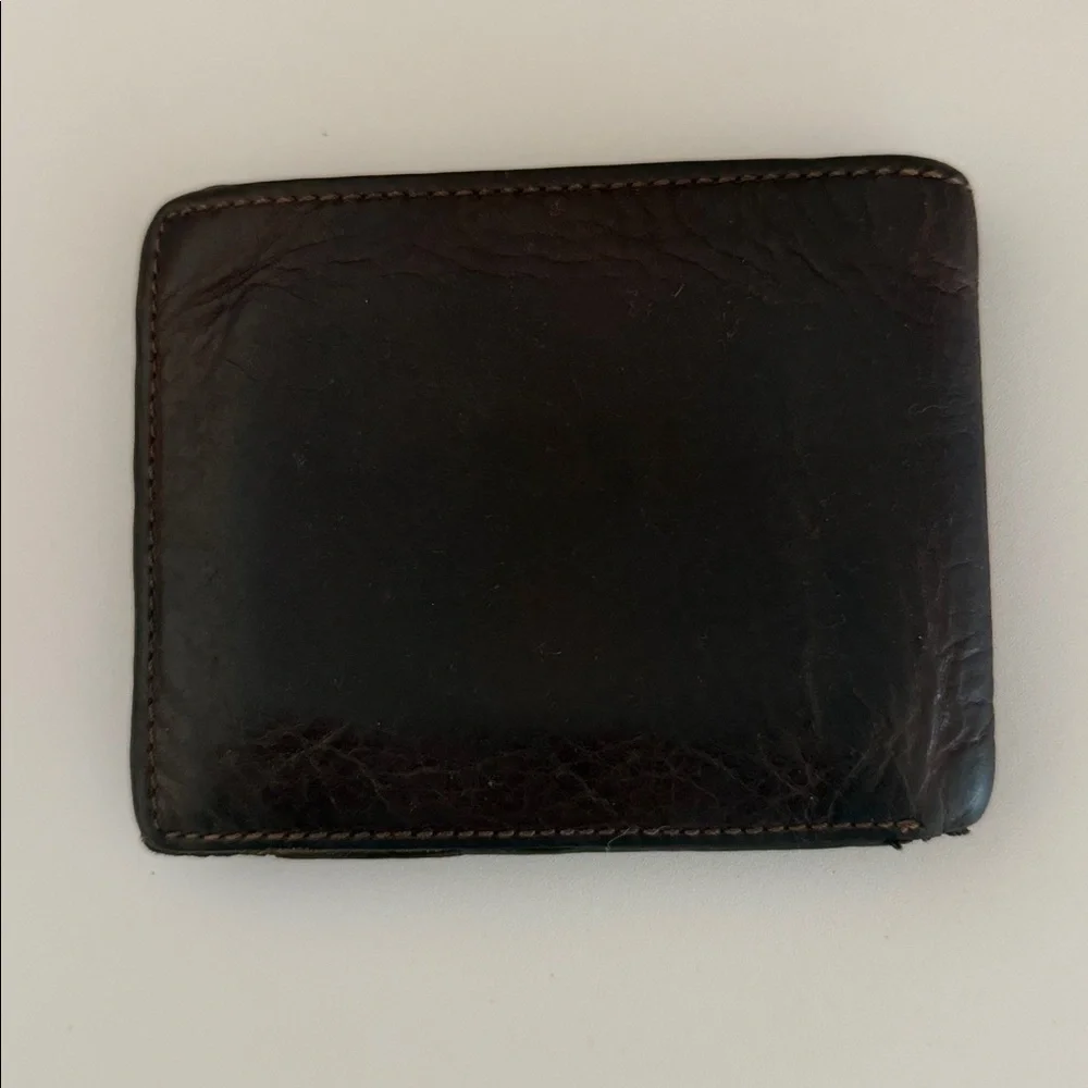 Fossil Jesse Passcase Wallet Cognac soft brown leather Men’s GUC
